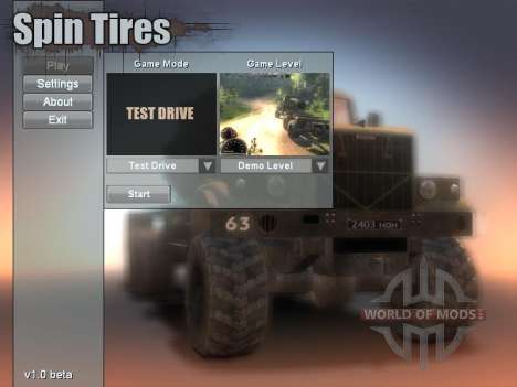 Spin Tires v1.0 beta (2009) Demo Level
