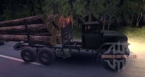 El portador de la madera de Urales para Spin Tires