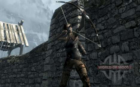 La ropa y las armas de Lara Croft para Skyrim