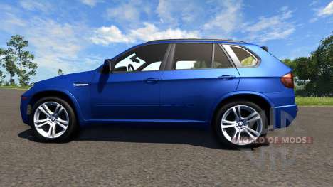 BMW X5M Blue para BeamNG Drive