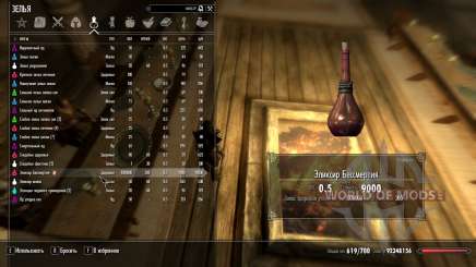 El Elixir De La Inmortalidad para Skyrim