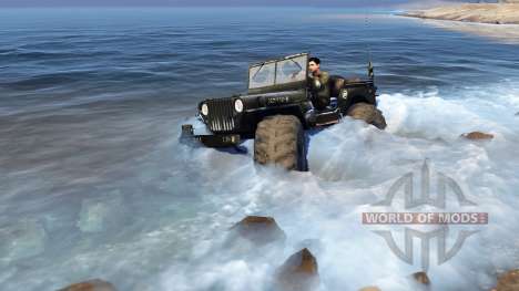 Jeep Willys para Spin Tires