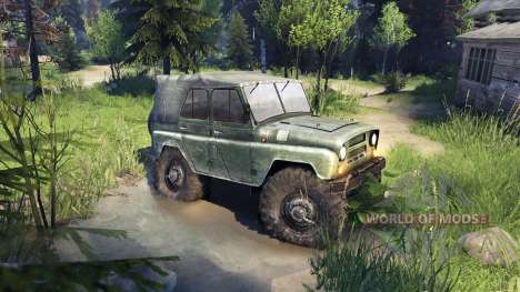 УАЗ-469 de Camiones de Monstruo para Spin Tires