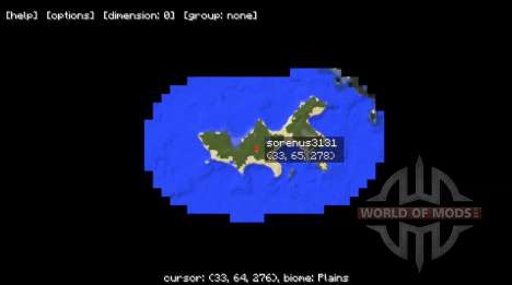 Mini mapa para Minecraft