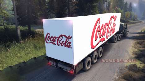 Semi-Coca-Cola para Spin Tires