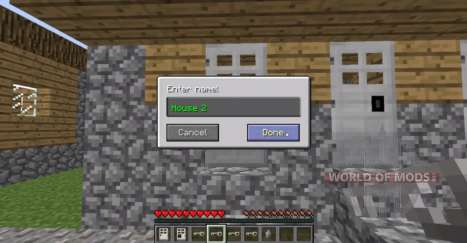 Código de la puerta para Minecraft
