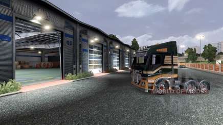 Previamente puerta de garaje de apertura para Euro Truck Simulator 2