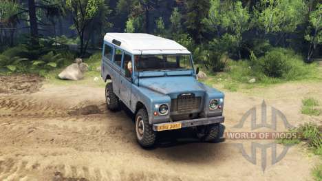 Land Rover Defender Blue para Spin Tires