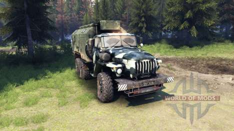 Ural-4320 camo v3 para Spin Tires