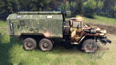 Ural-4320 camo v2 para Spin Tires