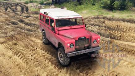 Land Rover Defender Red para Spin Tires