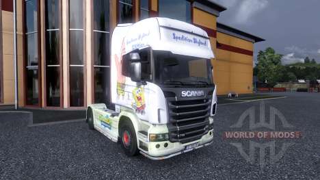 Color-Bob esponja - camión Scania para Euro Truck Simulator 2