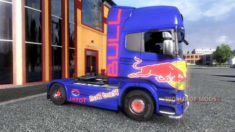Color-Red Bull - camión Scania para Euro Truck Simulator 2