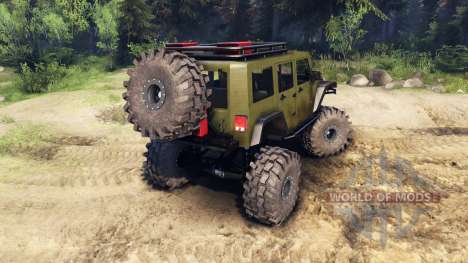 Jeep Wrangler Unlimited SID Green para Spin Tires