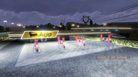 Gasolinera Agip para Euro Truck Simulator 2