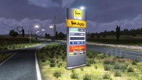 Gasolinera Agip para Euro Truck Simulator 2