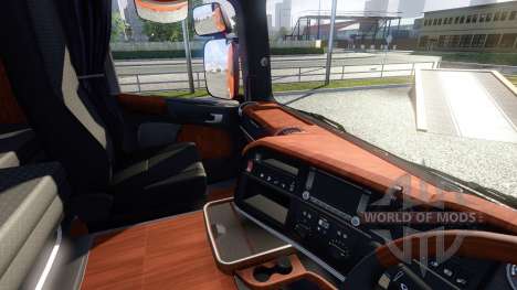 Interior para Scania-Madera- para Euro Truck Simulator 2