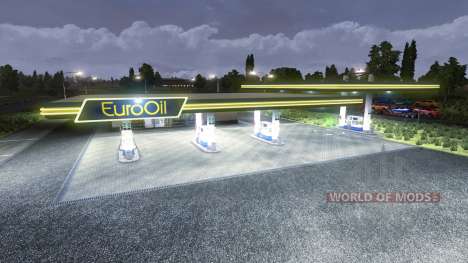 La estación de gas EuroOil para Euro Truck Simulator 2