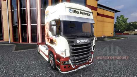 Color-Ellos - en una unidad tractora Scania para Euro Truck Simulator 2