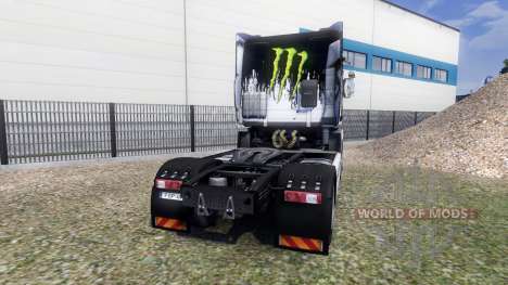 Color-Monstruo de Energía en una unidad tractora para Euro Truck Simulator 2