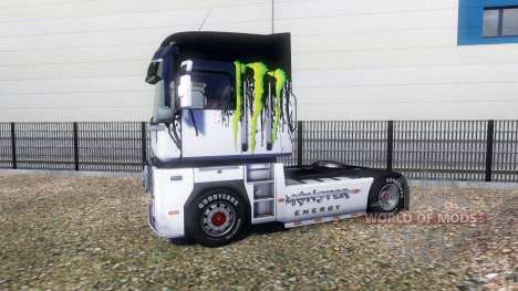 Color-Monstruo de Energía en una unidad tractora para Euro Truck Simulator 2