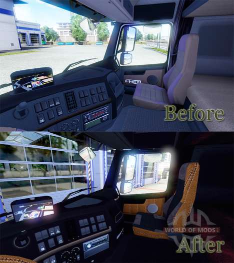 Interior de la nueva Volvo para Euro Truck Simulator 2