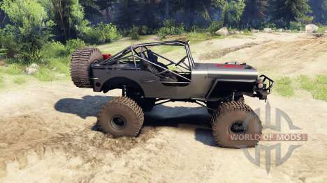 Jeep Willys black para Spin Tires