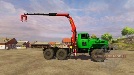 Ural-5557 grúa verde para Farming Simulator 2013