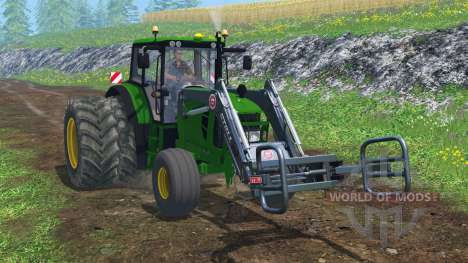 John Deere 6130 2WD FL TwinWheels para Farming Simulator 2015