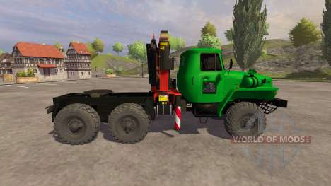 Ural-5557 grúa verde para Farming Simulator 2013