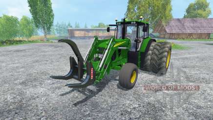 John Deere 6130 2WD FL v2.0 para Farming Simulator 2015