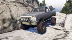 Dodge Ramcharger II 1991 grey and white para Spin Tires
