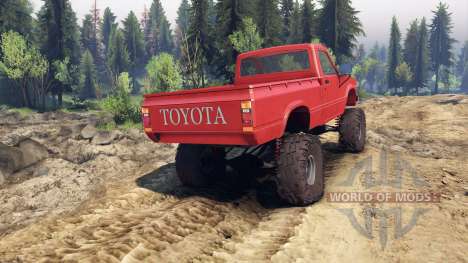 Toyota Hilux Truggy 1981 v1.1 red para Spin Tires