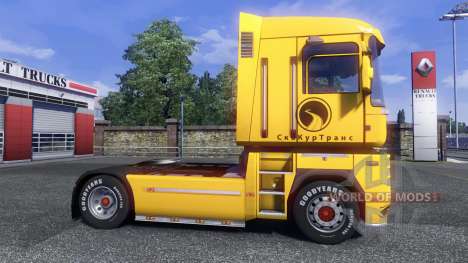 La piel Securetrans en el tractor Renault para Euro Truck Simulator 2