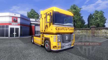 La piel Securetrans en el tractor Renault para Euro Truck Simulator 2