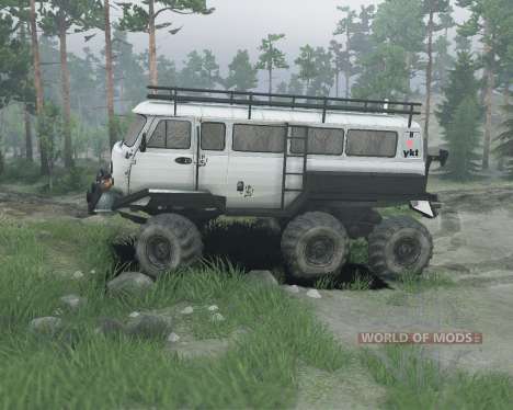 UAZ 6x6 para Spin Tires