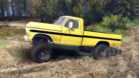 Ford F-200 1968 yellow para Spin Tires
