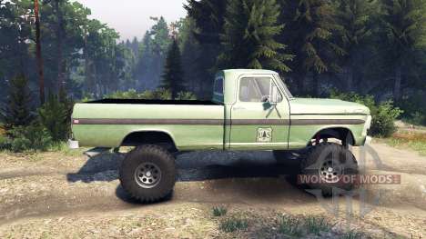Ford F-200 1968 forest ranger para Spin Tires