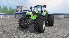 Deutz-Fahr Agrotron 7250 dynamic rear twin wheel para Farming Simulator 2015