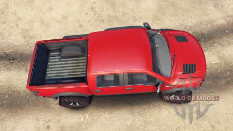 Ford Raptor SVT v1.2 red-gray para Spin Tires