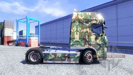 La piel Tarnmuster para DAF XF tractora para Euro Truck Simulator 2