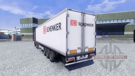 La piel de DB Schenker en el remolque para Euro Truck Simulator 2