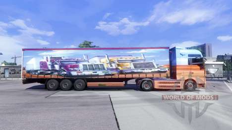 La piel Showtruck en el camión MAN para Euro Truck Simulator 2