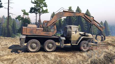 Ural-4320 con los nuevos cargadores para Spin Tires