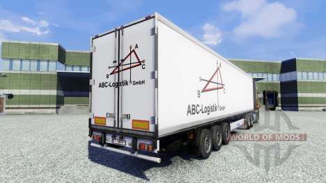 La piel ABC Logística semirremolque para Euro Truck Simulator 2