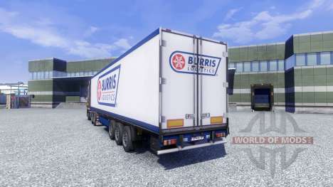 La piel Burris de la Logística en el remolque para Euro Truck Simulator 2