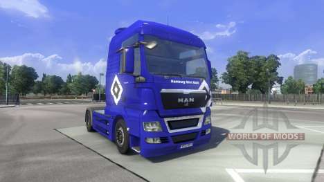 La piel de Hamburgo fahrt HOMBRE en el camión MA para Euro Truck Simulator 2