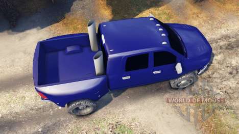 Dodge Ram 3500 dually v1.1 blue para Spin Tires