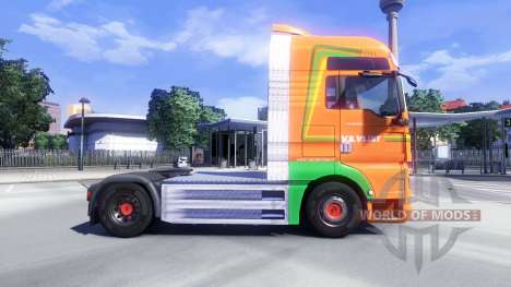 La piel de Van Der Vlist en el camión MAN para Euro Truck Simulator 2
