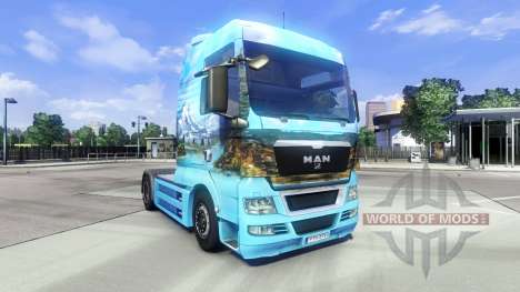 La piel Showtruck Paisaje en el camión MAN para Euro Truck Simulator 2
